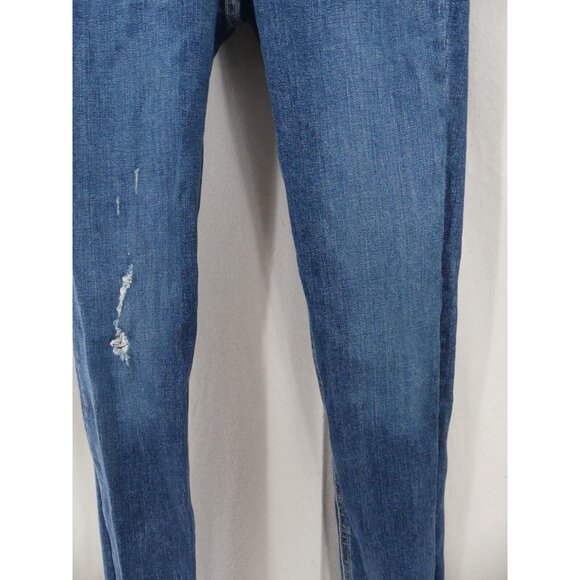 Rag & Bone 25 Skinny Jeans Cropped Womens Distressed Low Rise La Paz Blue - Picture 8 of 15